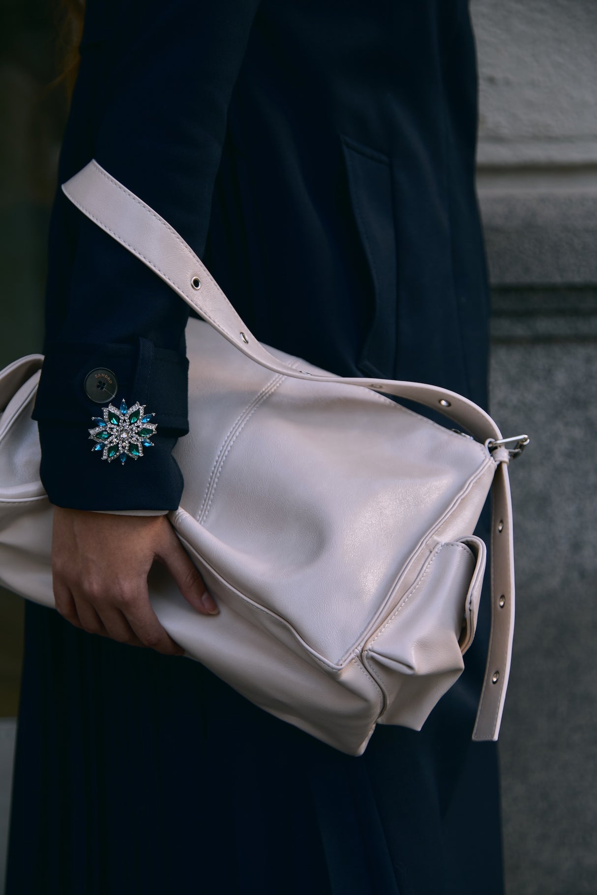 Royal Star Brooch · Silver Crystal