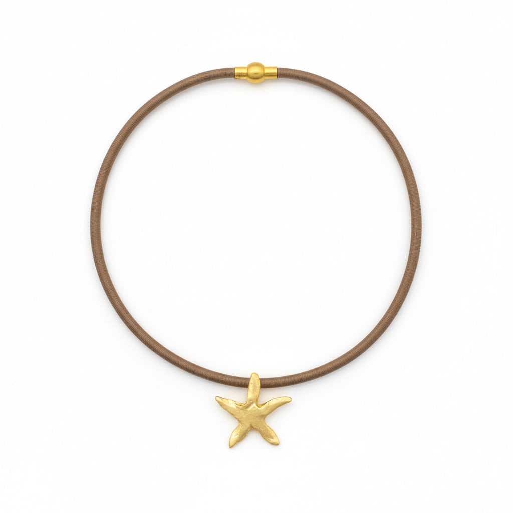 Collar corto cordon con estrella - DONNABATEA