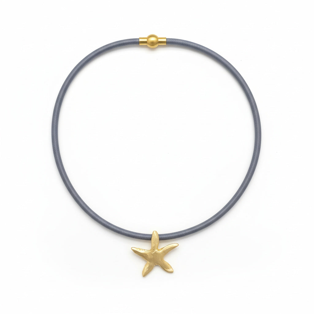 Collar corto cordon con estrella - DONNABATEA
