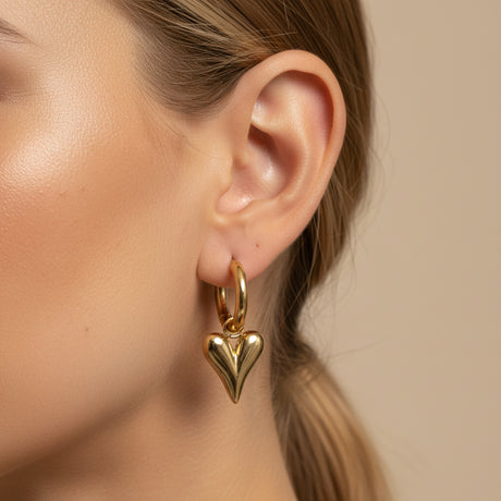 Sculptural Heart Earrings