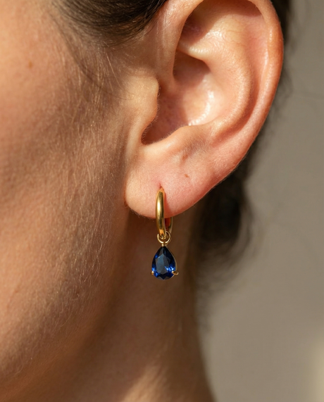 Blue Teardrop Earrings