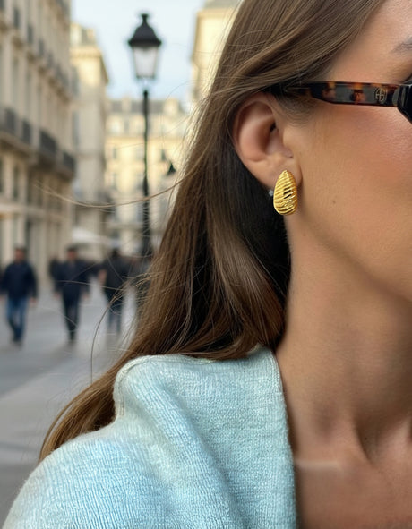 Golden Spiral Earrings