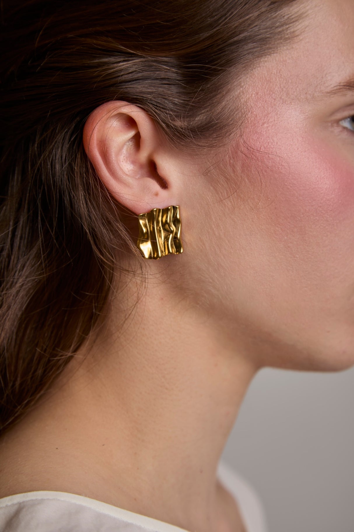 Sculpture Square Earrings