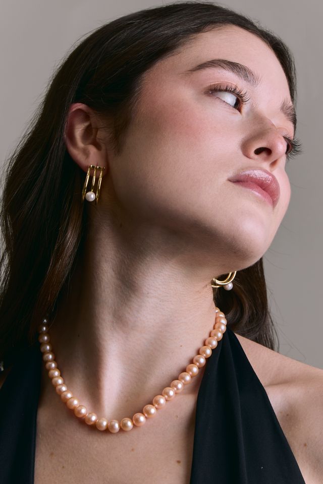 Pendientes de perlas lunares