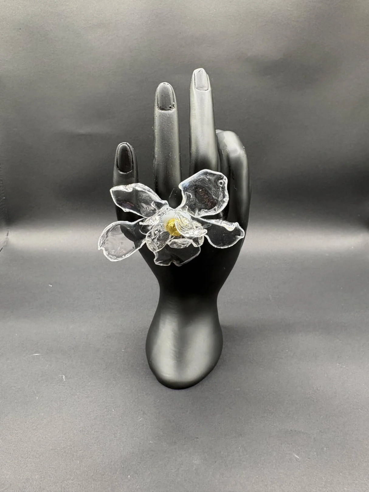 Anillo Caléndula Transparente - Basoie Concept