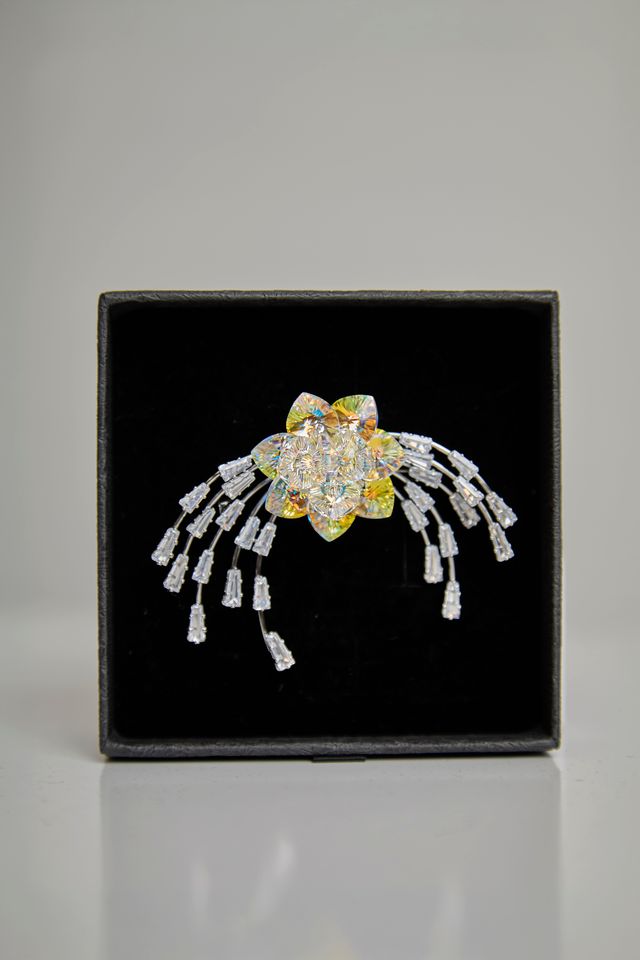 Aurora Crystal Brooch · Swarovski