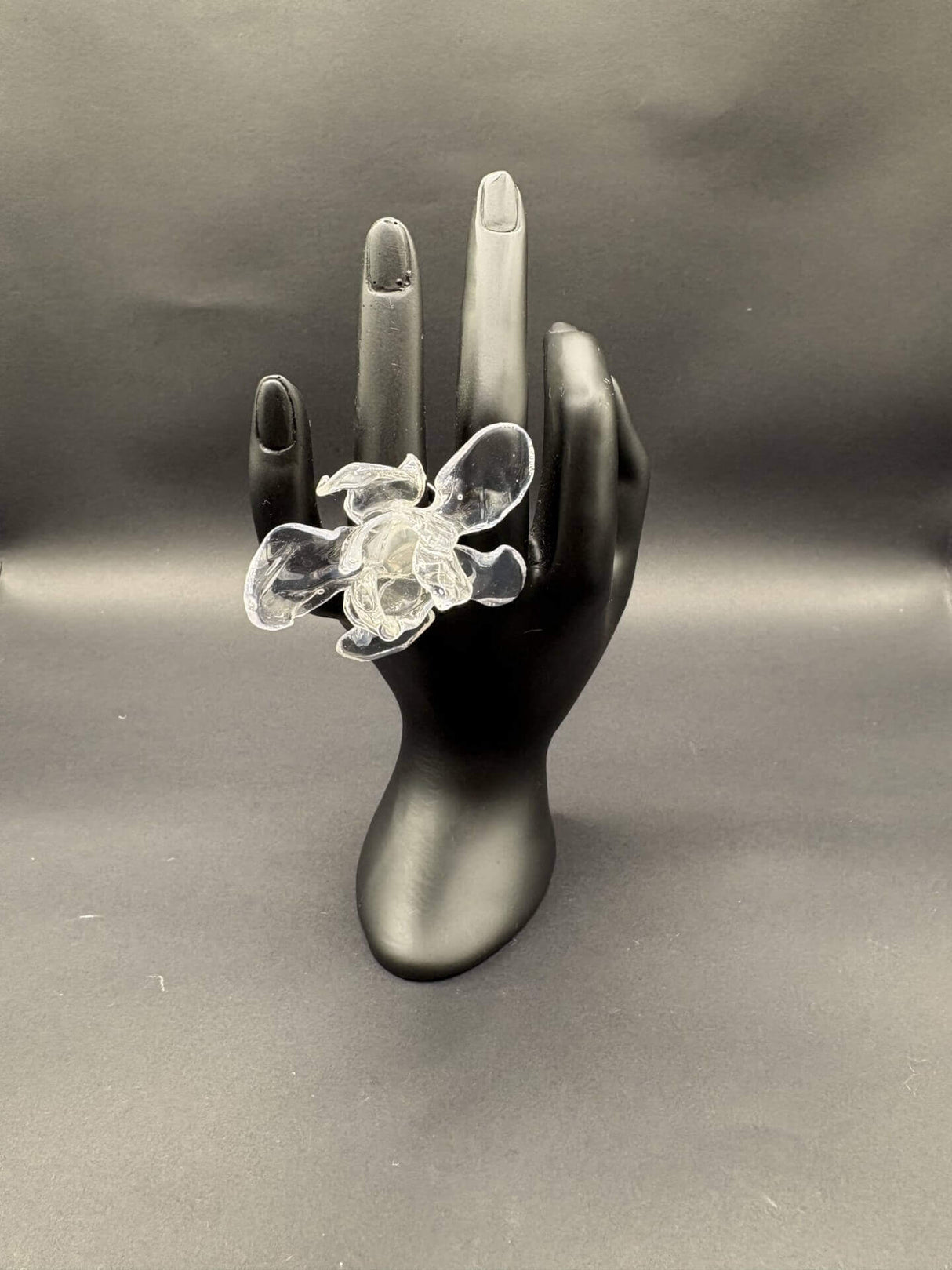 Anillo Magnolia Transparente - Basoie Concept