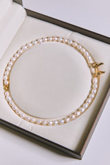 Freshwater Pearl Necklace with Clasp Gift