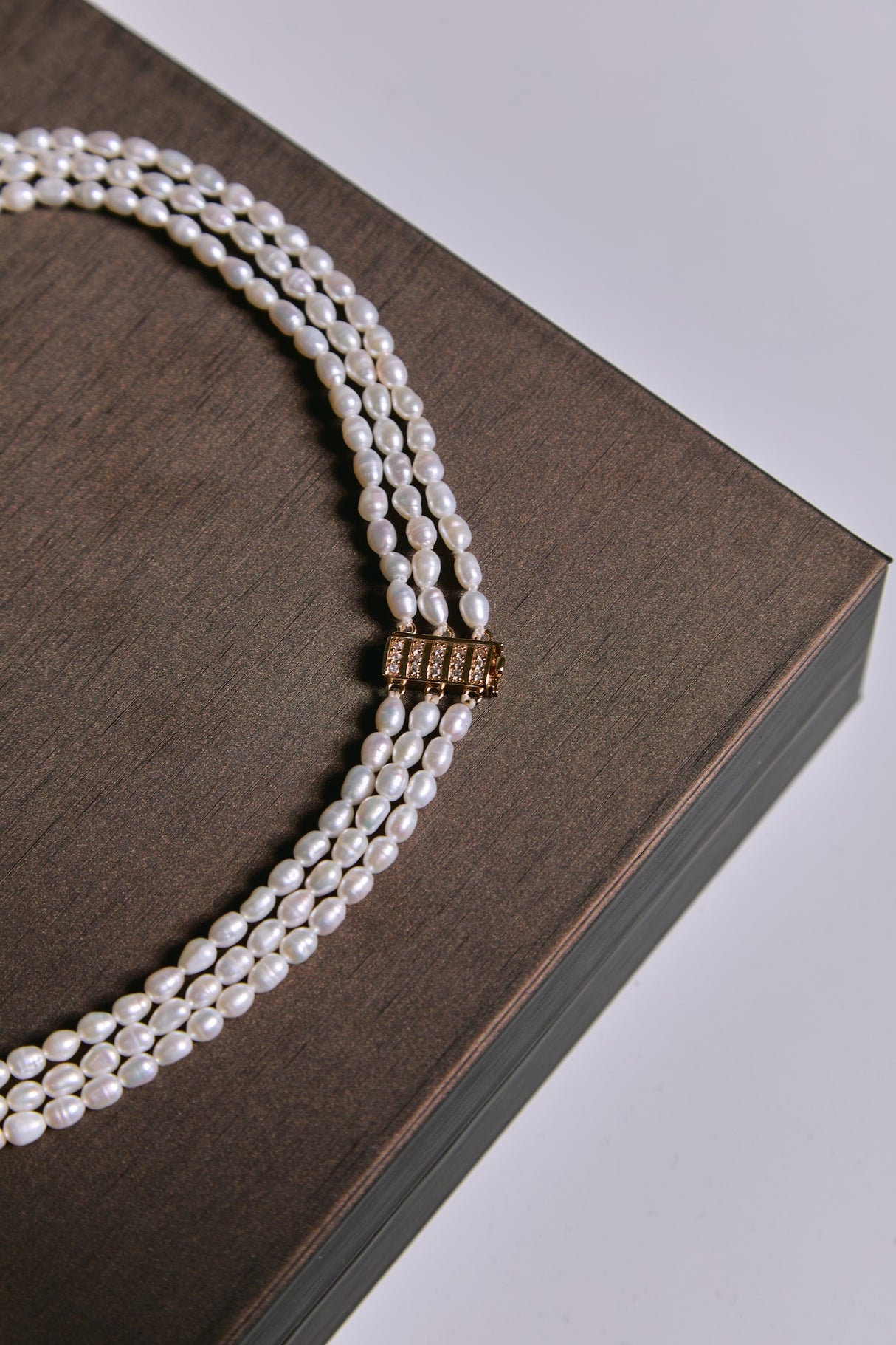 Triple Freshwater Pearl Necklace
