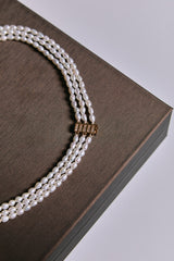 Triple Freshwater Pearl Necklace