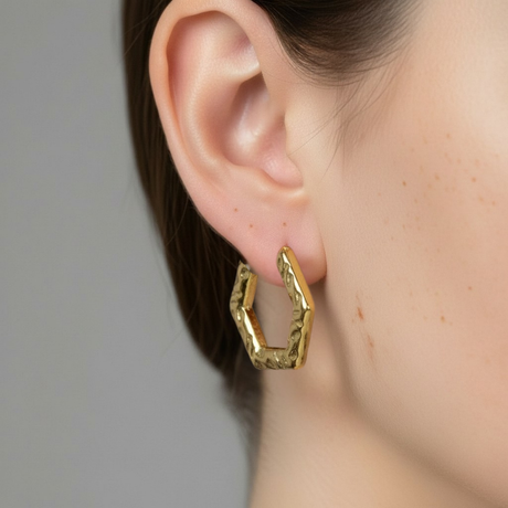 Hexagonal Earrings "Athena"