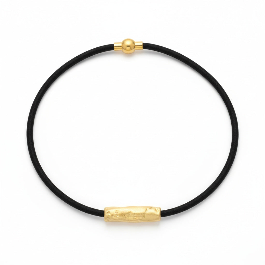 Collar corto cordon con pieza rigida - DONNABATEA
