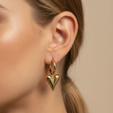 Sculptural Heart Earrings