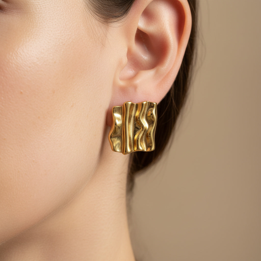 Sculpture Square Earrings