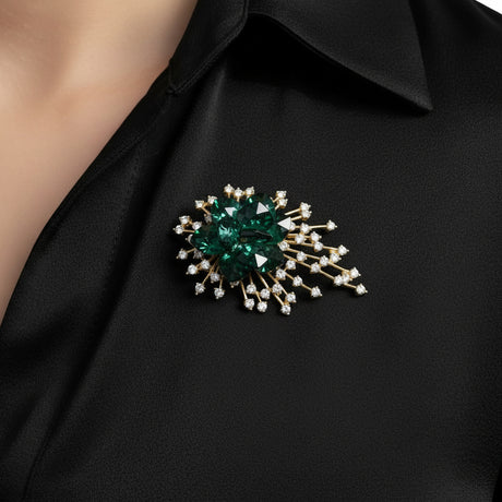 Radiant Emerald Brooch · Swarovski