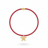 Collar corto cordon con estrella - DONNABATEA