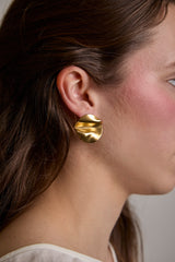 Wave Gold Earrings