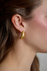 Golden Spiral Earrings