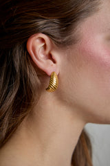Golden Spiral Earrings
