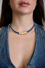 Collar corto cordon con pieza rigida - DONNABATEA