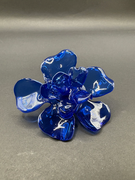 Anillo Magnolia Azul Marino - Basoie Concept