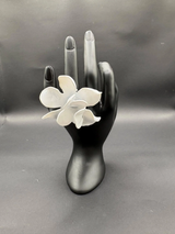 Anillo Magnolia Blanco Opaco - Basoie Concept