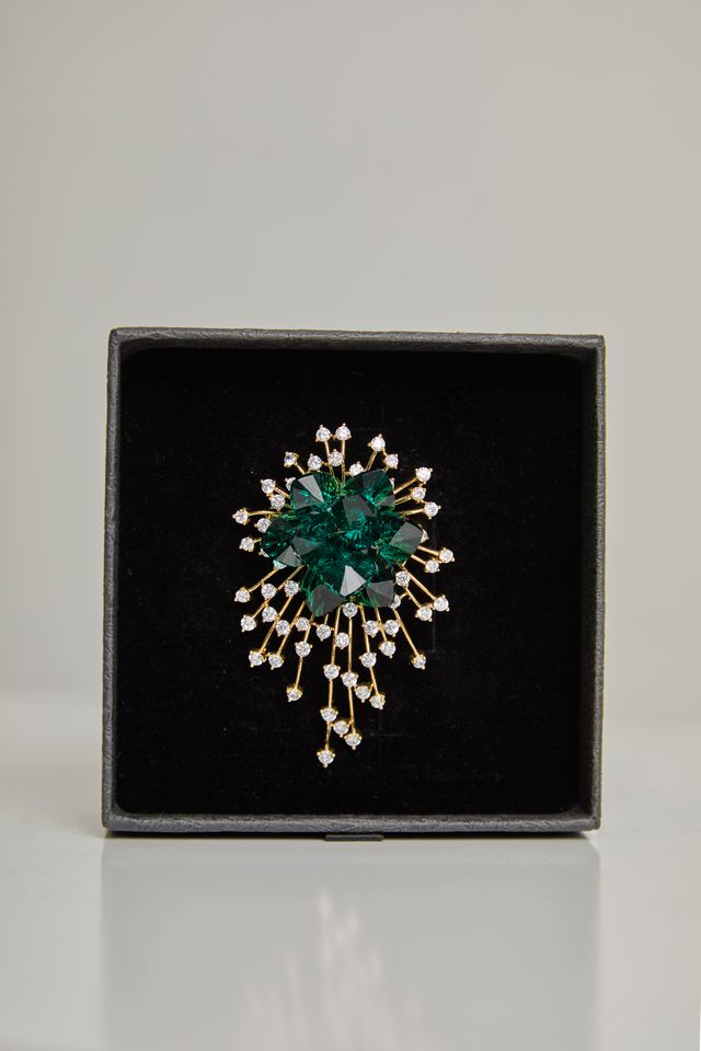 Radiant Emerald Brooch · Swarovski
