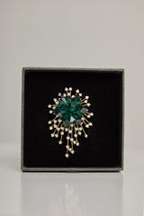 Radiant Emerald Brooch · Swarovski
