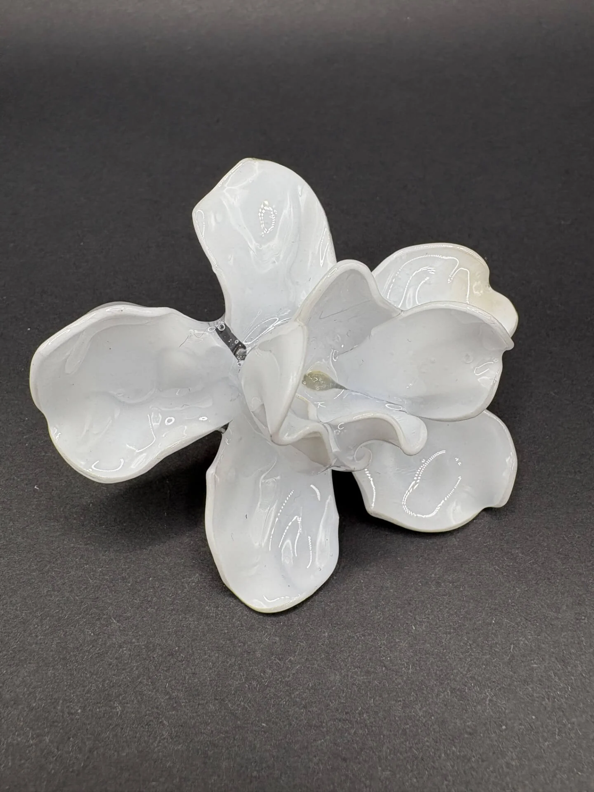 Anillo Magnolia Blanco Opaco - Basoie Concept