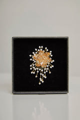 Aurora Champagne Brooch · Swarovski