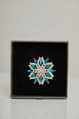 Royal Star Brooch · Silver Crystal