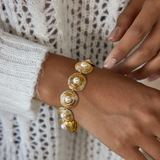 Pulsera Perlas Doradas - AURELLE