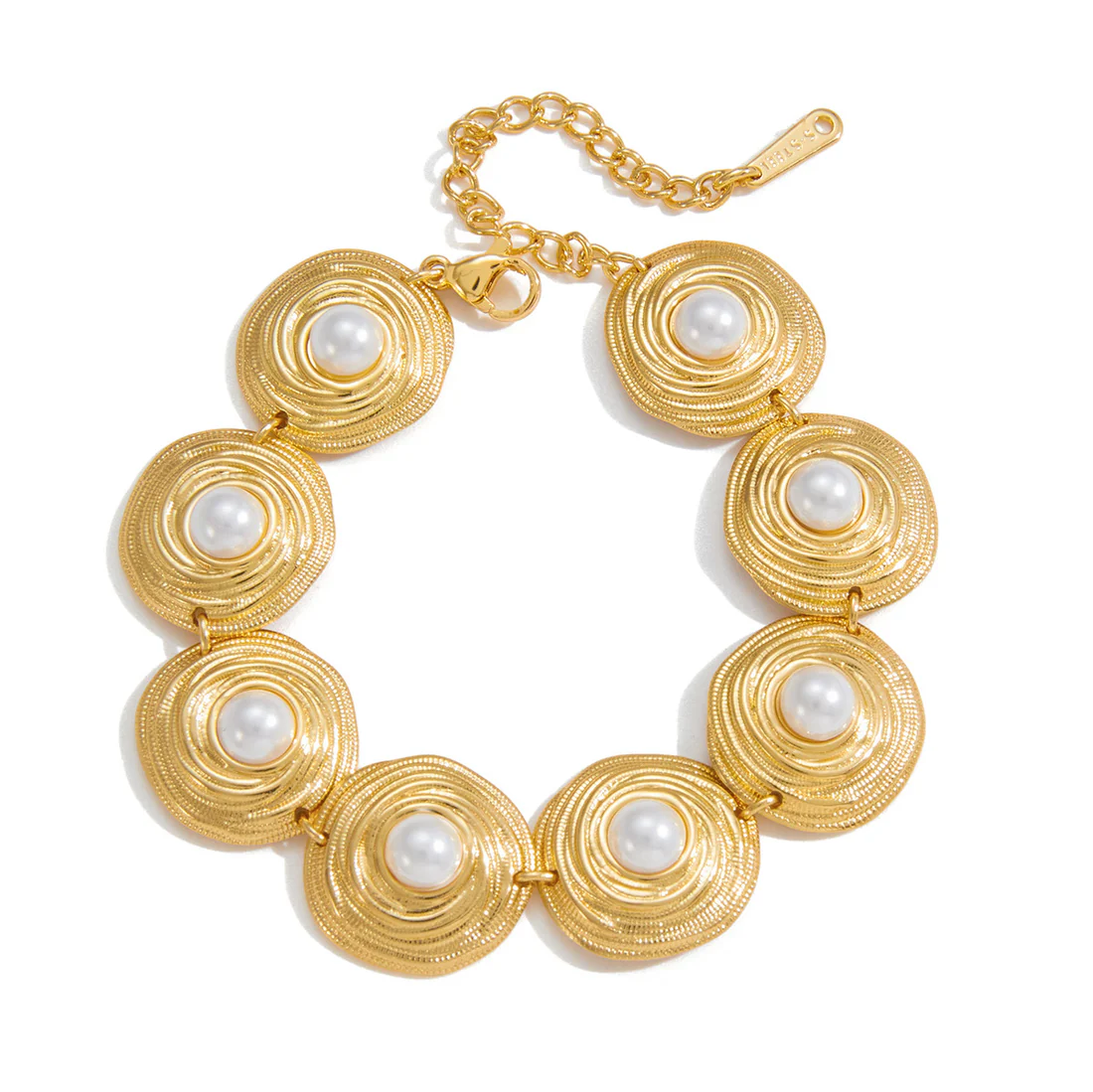 Pulsera Perlas Doradas - AURELLE