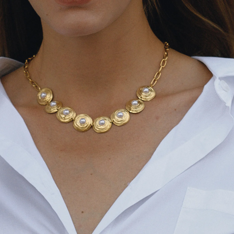 Pearl Bead Necklace - AURELLE