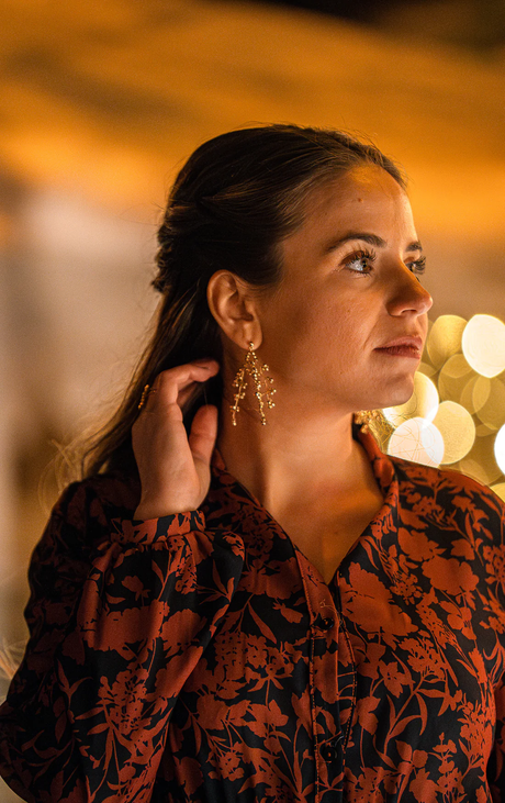 Pendientes Aurora Dorado - KALINEI