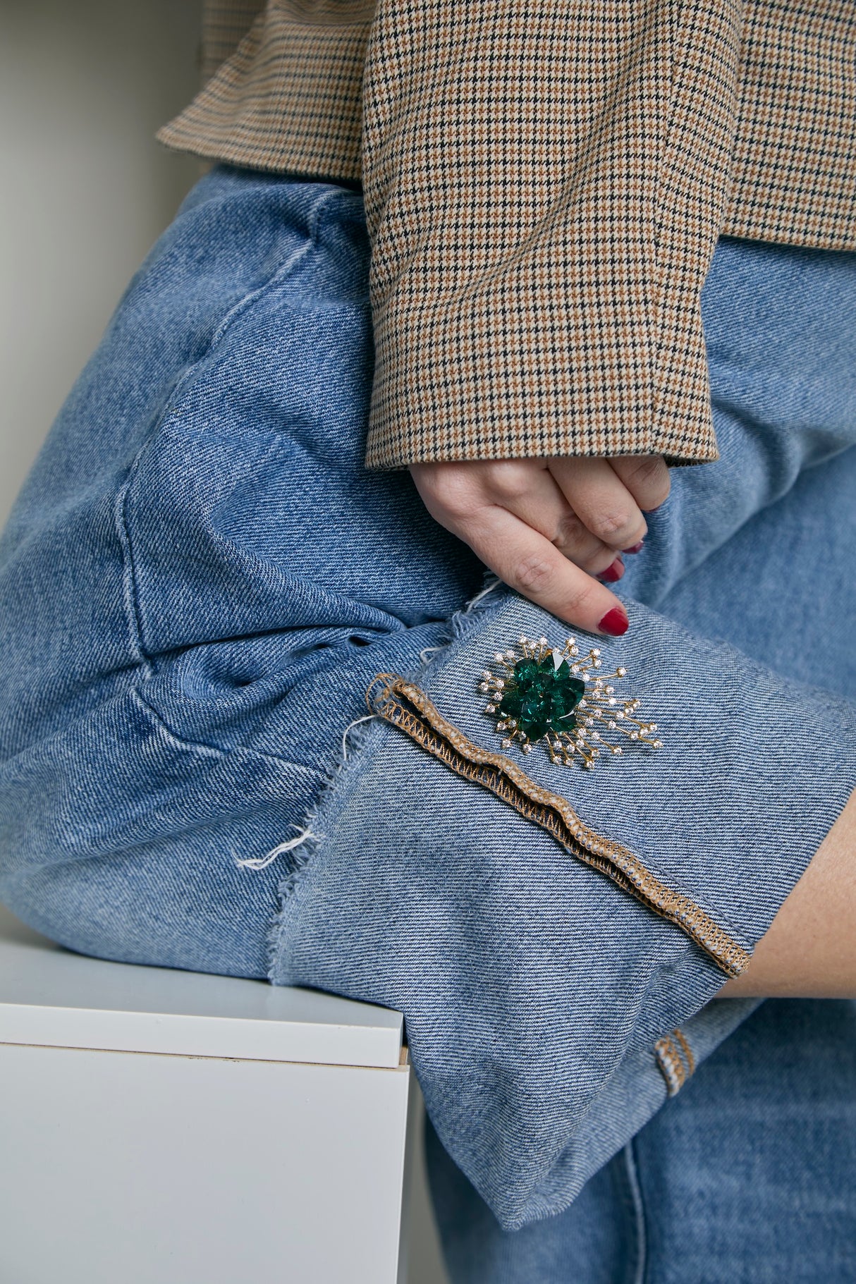 Radiant Emerald Brooch · Swarovski